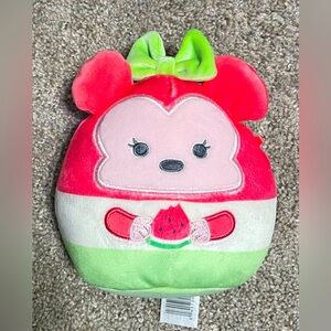 Squishmallows Disney Minnie Mouse Watermelon scented pink lime green